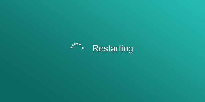 Restarting Windows