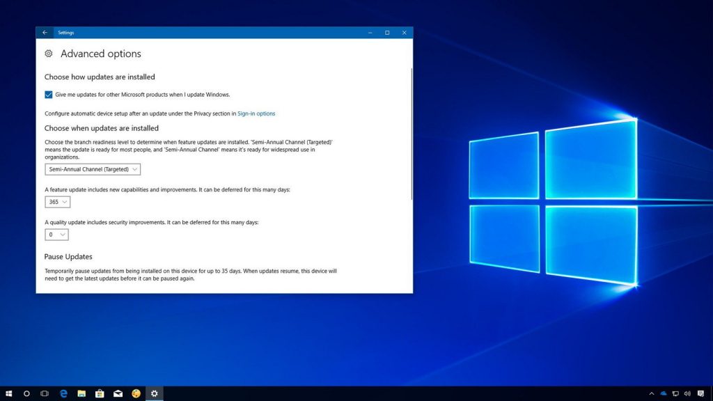 Область переходов windows 10