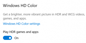 Как включить hdr в windows 10