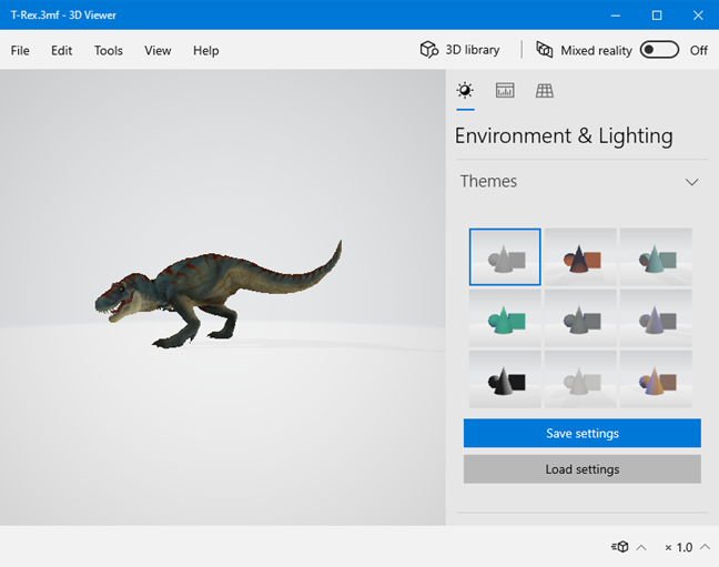 Приложение 3D Viewer из Windows 10