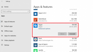 Как удалить скайп с компьютера полностью windows 10