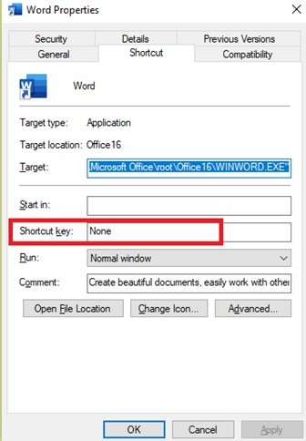 Creating custom keyboard shortcuts in Windows 10 2