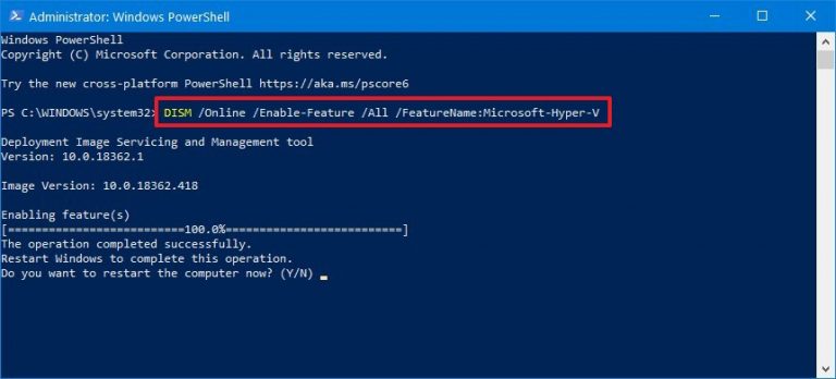 Operation api false как включить windows 10