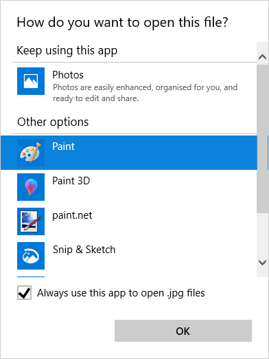 Как отменить открытие файла с помощью какой либо программы windows 10