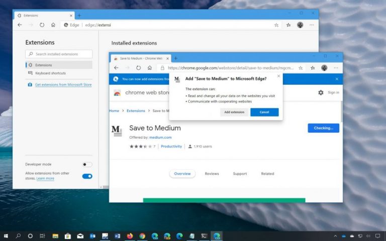 Синхронизация edge и chrome