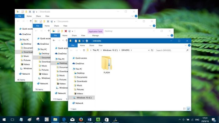 open multiple folders at once in Windows 10