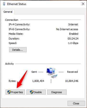 как поменять маску подсети на windows 10