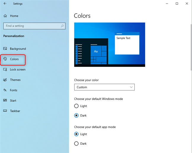 Переключение тёмного режима в Windows 10 | Сеть без проблем