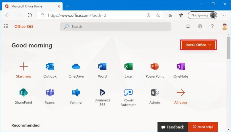 Не работает офис 365 на виндовс 10