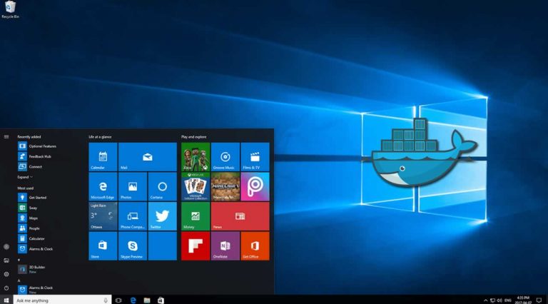 установка docker на windows 10 home