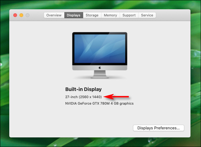 Mac: как узнать разрешение экрана