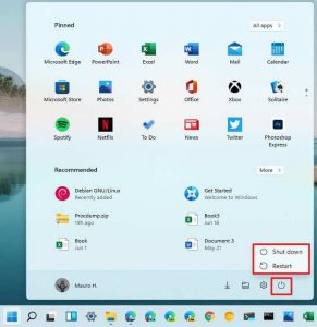 Как выключить windows 11