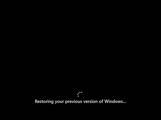 Восстановление предыдущей версии Windows