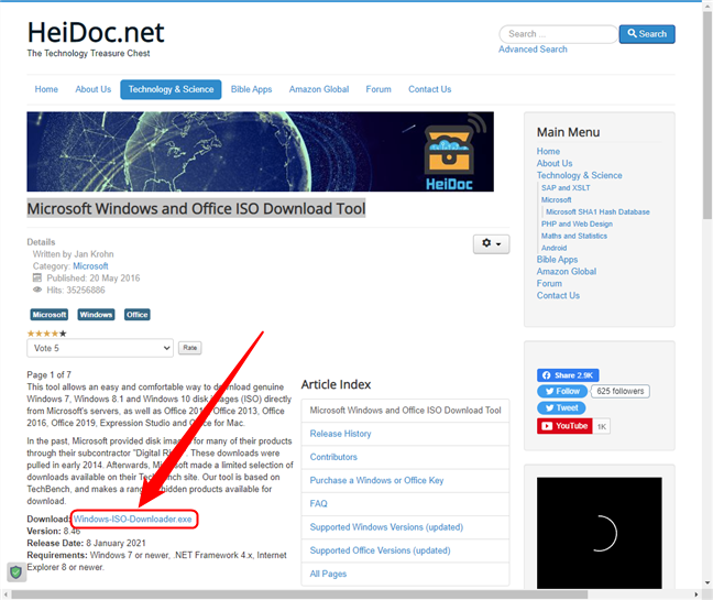 Ссылка для загрузки Microsoft Windows и средства загрузки Office ISO Download Tool