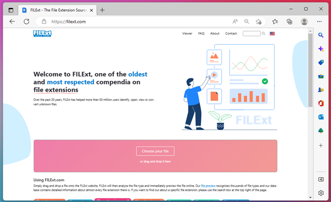 Онлайн-база данных FILExt