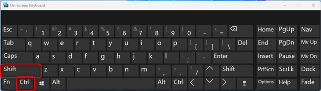 Нажмите Ctrl+Shift, чтобы изменить раскладку клавиатуры