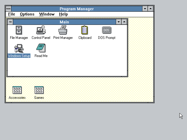 Как Windows 3 выглядела в былые времена