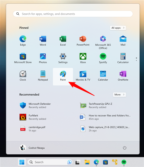 Как открыть Paint в Windows 11