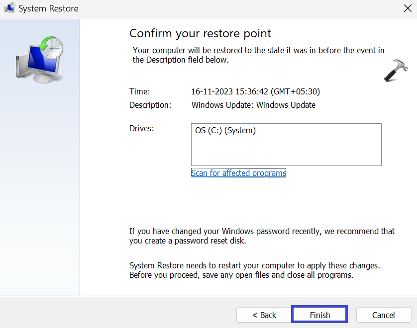 Исправлено: «Возникла проблема при перезагрузке вашего компьютера» в Windows 11 — Open System Recovery 4.