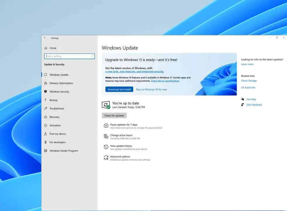 Обновите Windows 10 до 11
