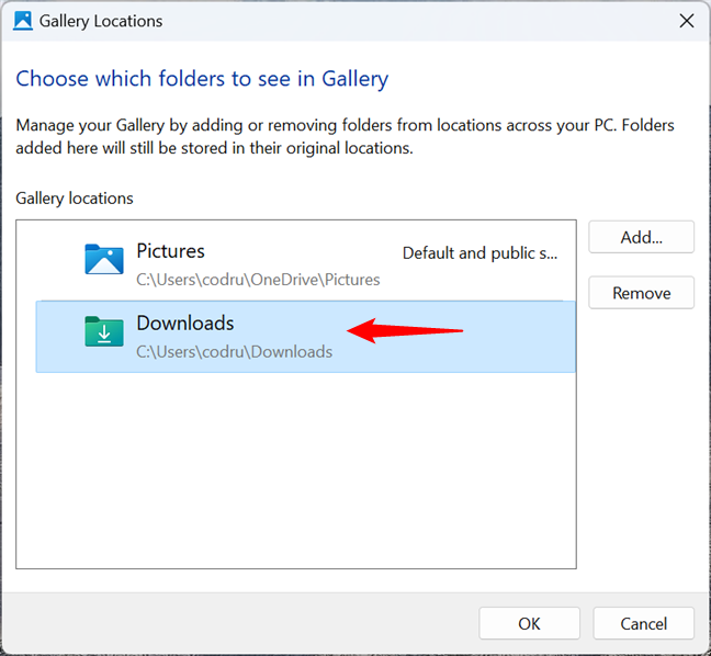В Галерею в Windows 11 добавлена ​​новая папка.