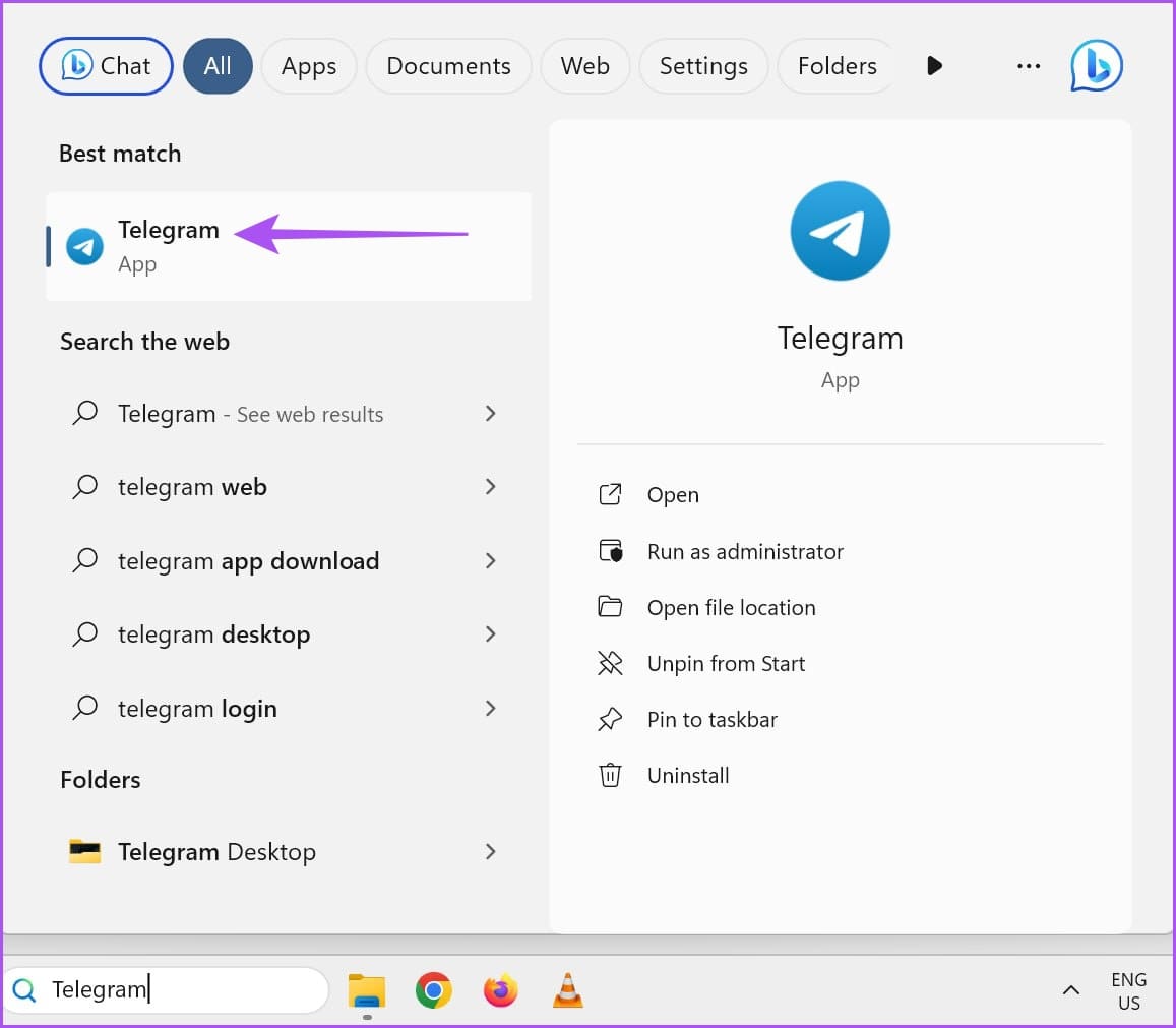 открыть Telegram на компьютере с Windows