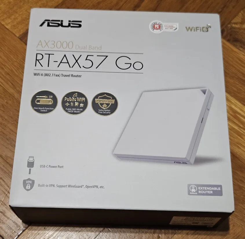 Распаковка ASUS RT-AX57 Go