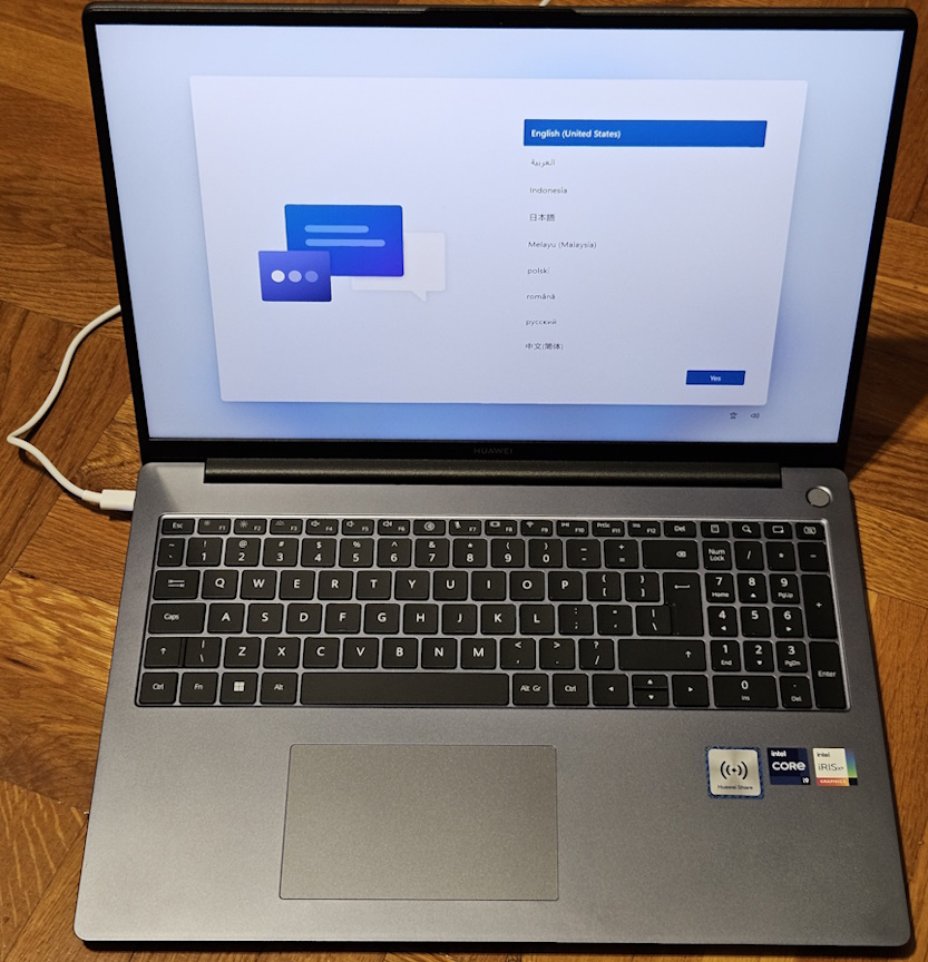 HUAWEI MateBook D 16 2024 имеет IPS-панель