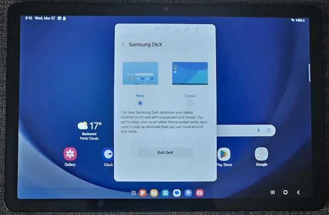 Samsung Dex работает на Samsung Galaxy Tab A9+