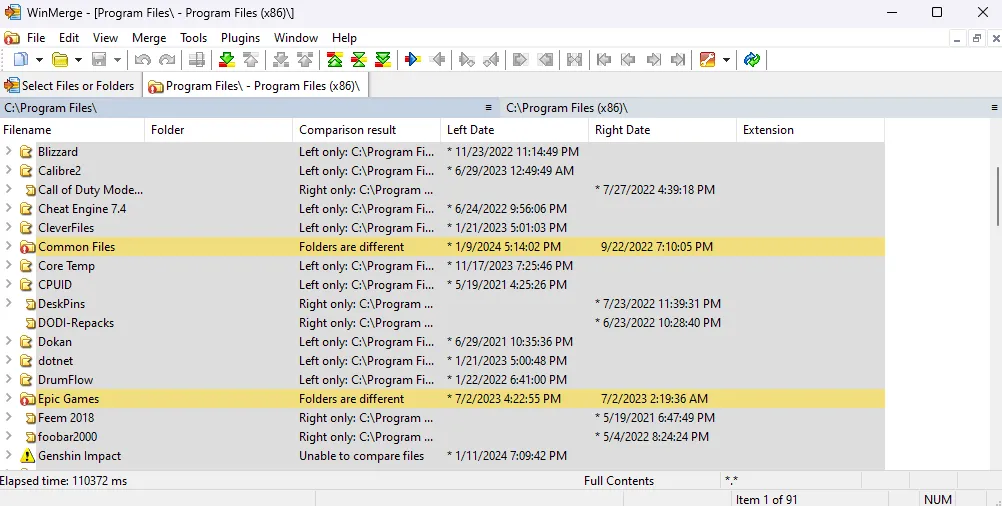 Как сравнить две папки или каталоги в образе Windows 12
