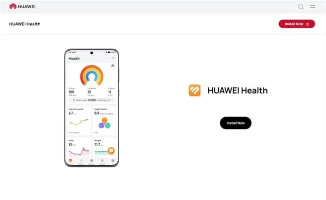 Сначала вам необходимо установить приложение HUAWEI Health.