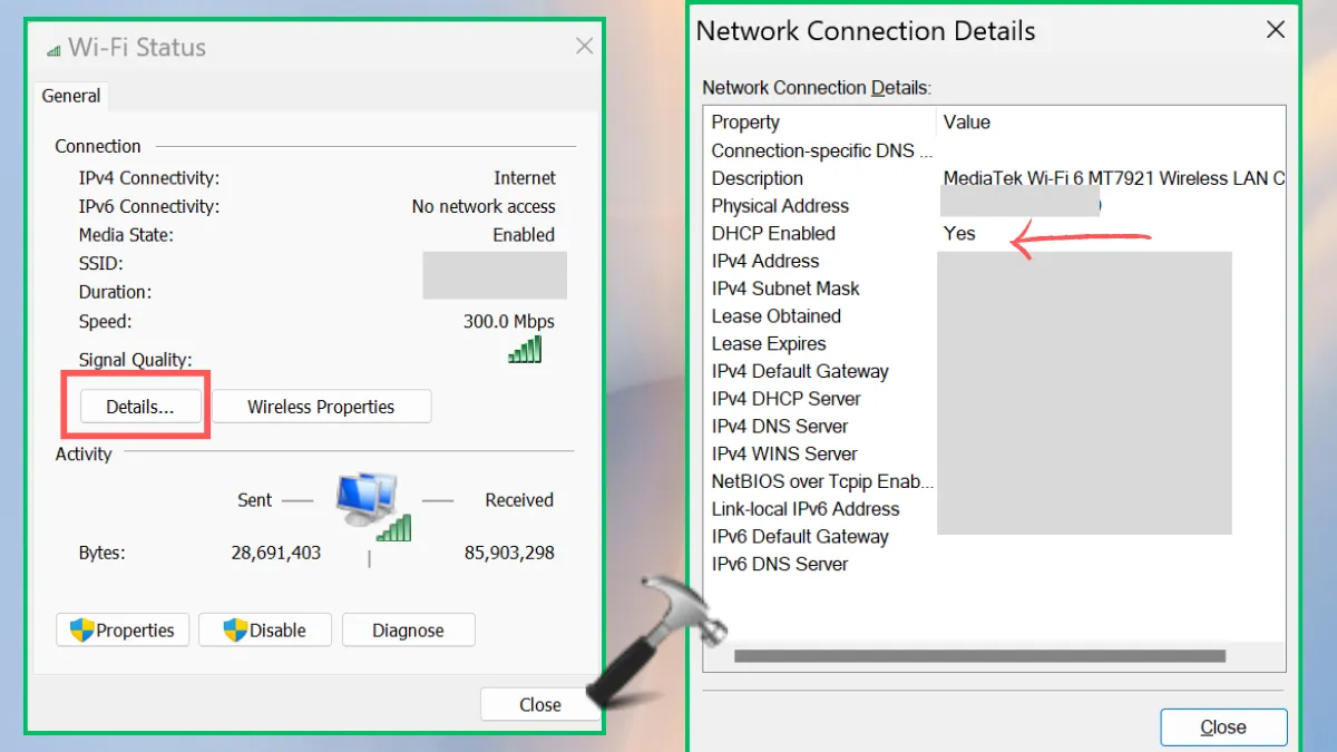 конфигурация сети DHCP