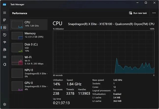 ASUS Vivobook S 15 оснащен процессором Snapdragon X Elite X1E78100.