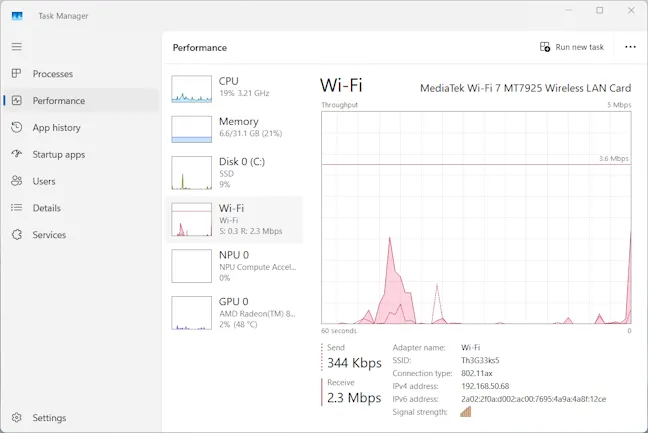 Подключение Wi-Fi 7 обеспечивается MediaTek.