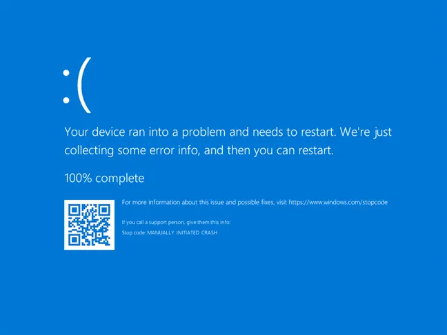 BSOD на компьютере с Windows 10