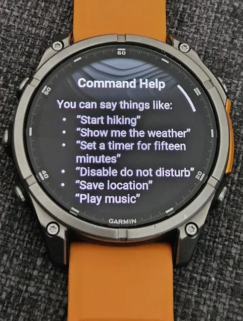 Garmin Fenix ​​8 также оснащен голосовым помощником