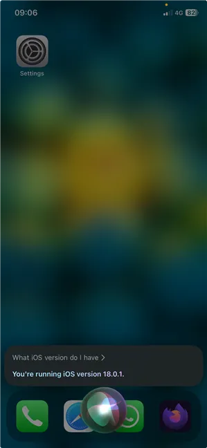 Как узнать версию iOS с помощью Siri