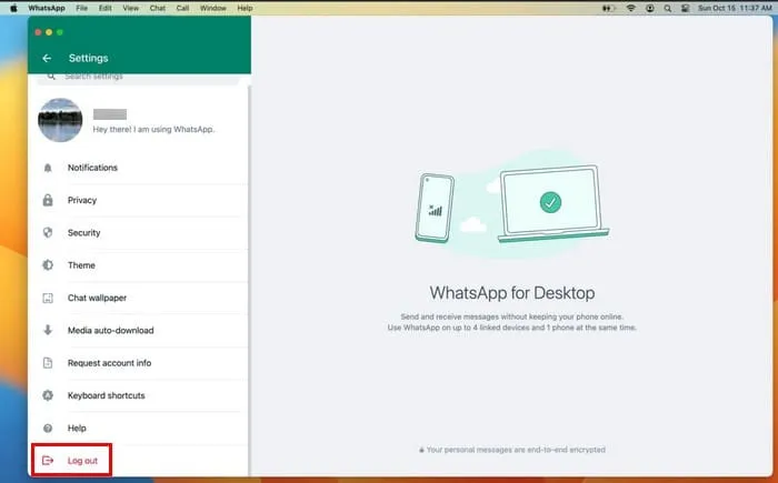 WhatsApp Веб Mac