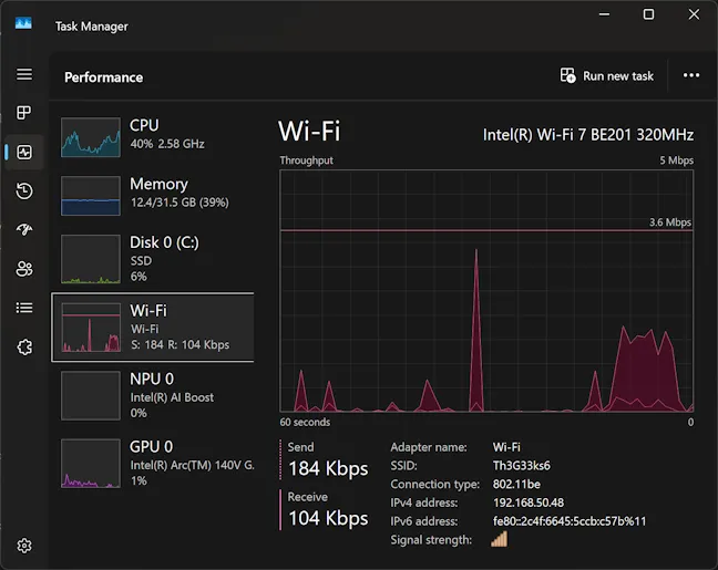 Встроенная поддержка Wi-Fi 7