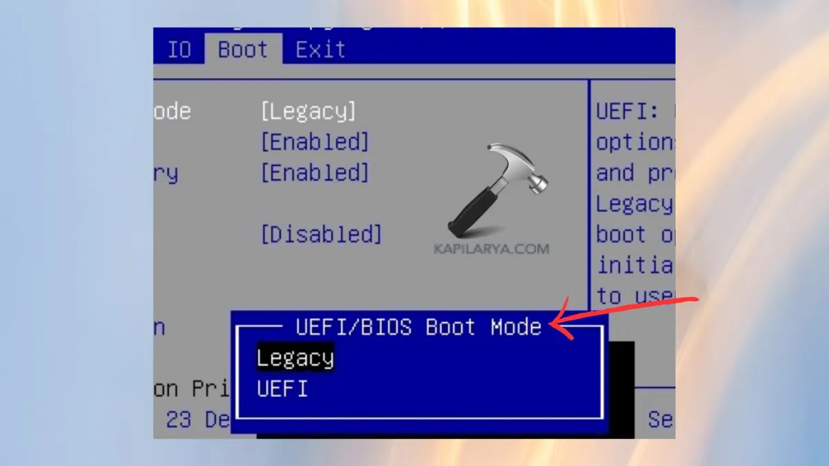 режим загрузки uefi