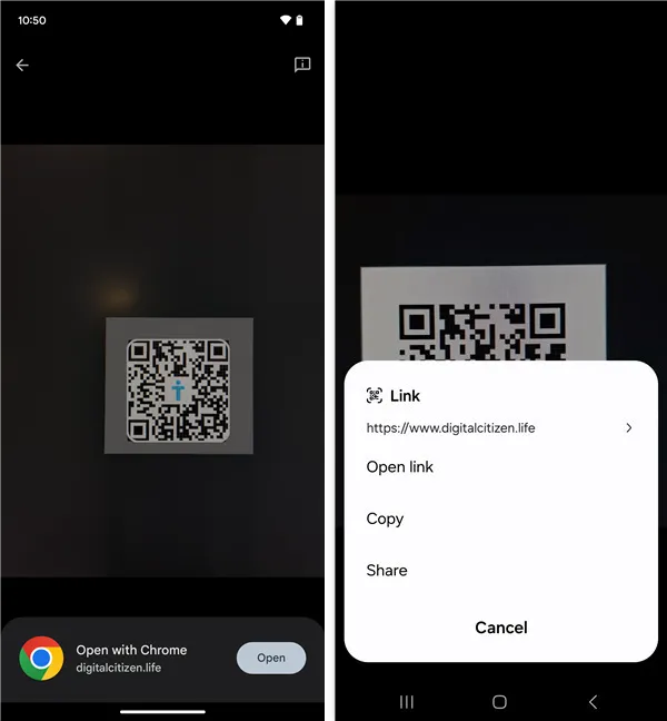 Отсканируйте QR-код с фотографии на вашем смартфоне