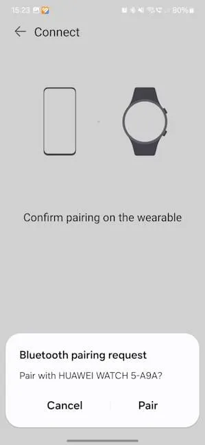 Сопряжение HUAWEI WATCH 5 со смартфоном