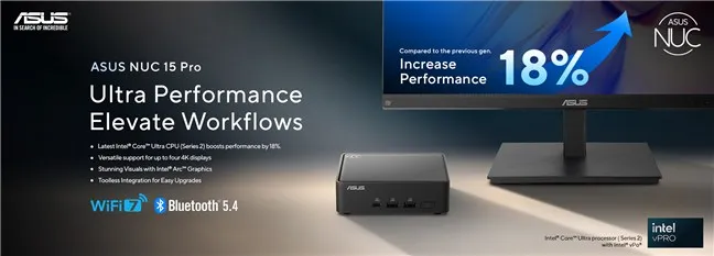 Представляем ASUS NUC 15 Pro