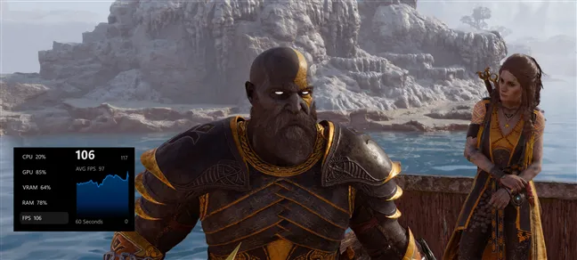 Играю в God of War Ragnarök на видеокарте GeForce RTX 5080