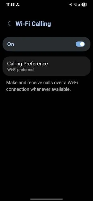 Вызовы по Wi-Fi не работают должным образом на HUAWEI WiFi BE3