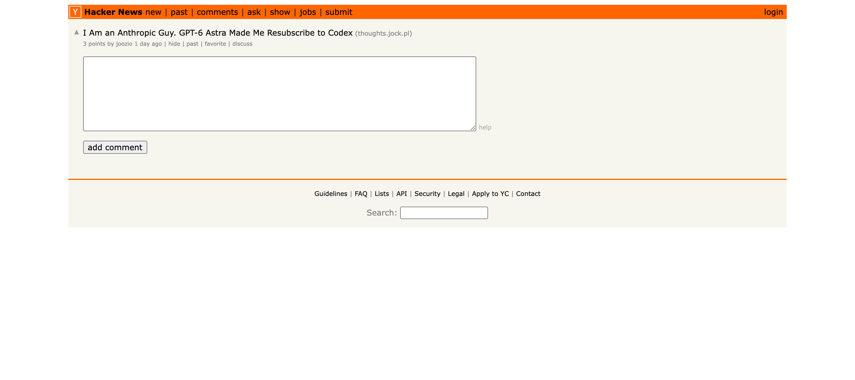 Пост в Hacker News к статье о смене агента