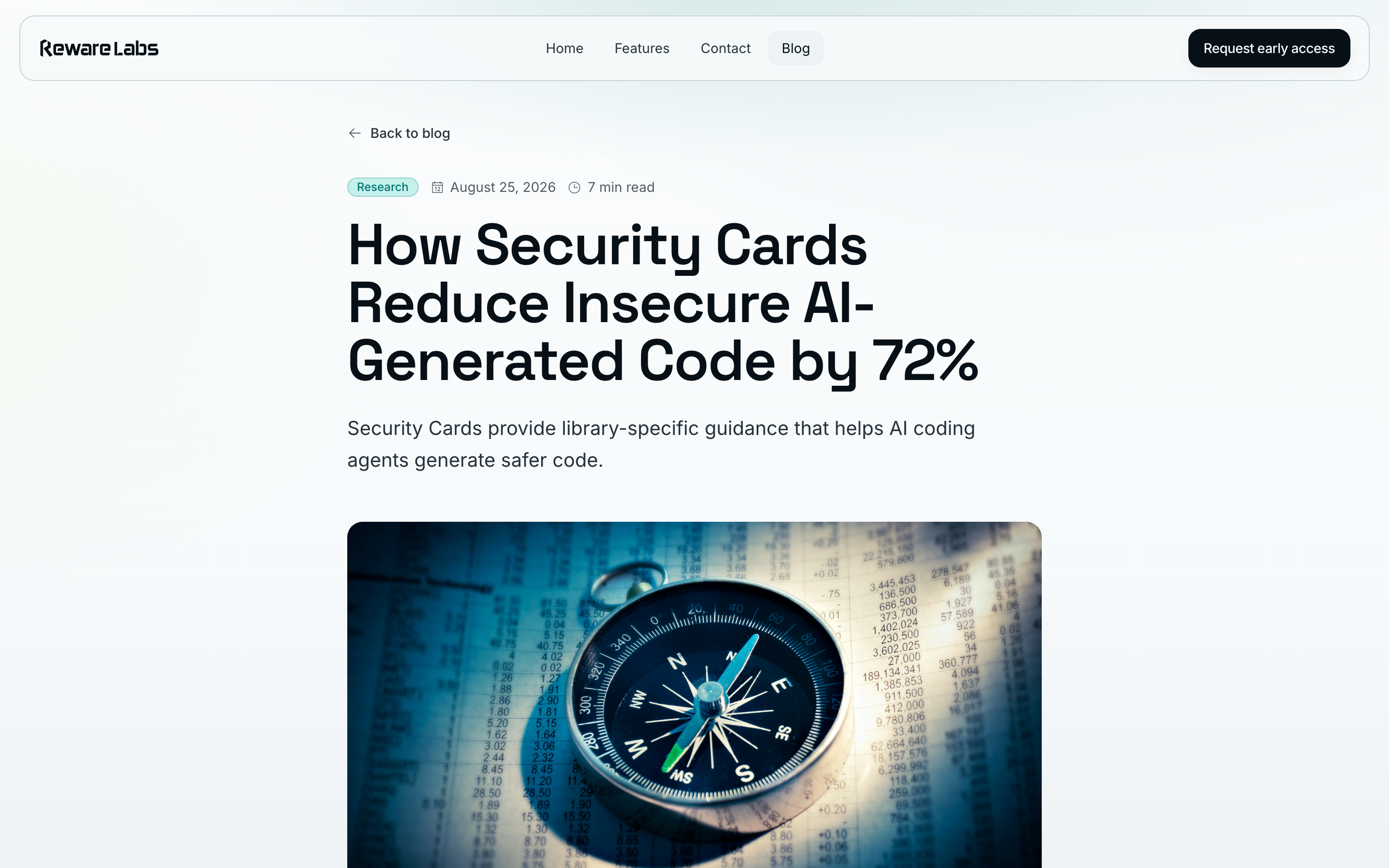 Страница анонса Security Cards на сайте Reware Labs